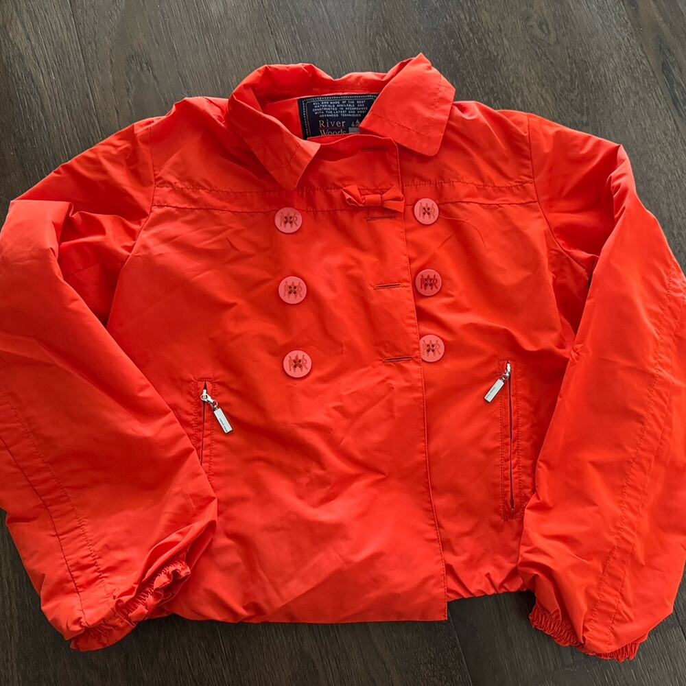 River Woods Girls Red Coat Jacket Sz 14